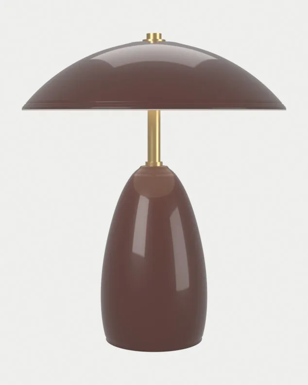 Poppy model in burgundy