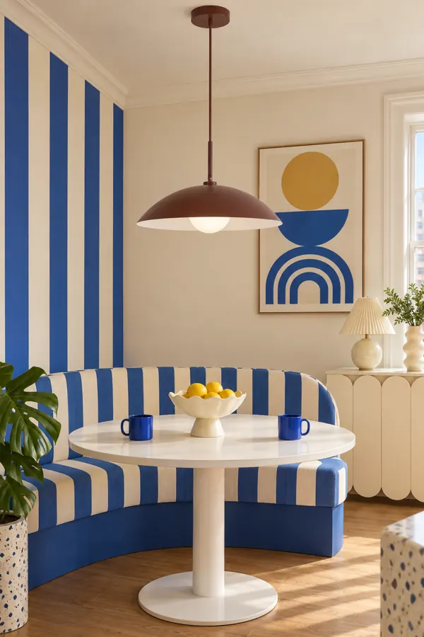 Fun Haus stripes pin